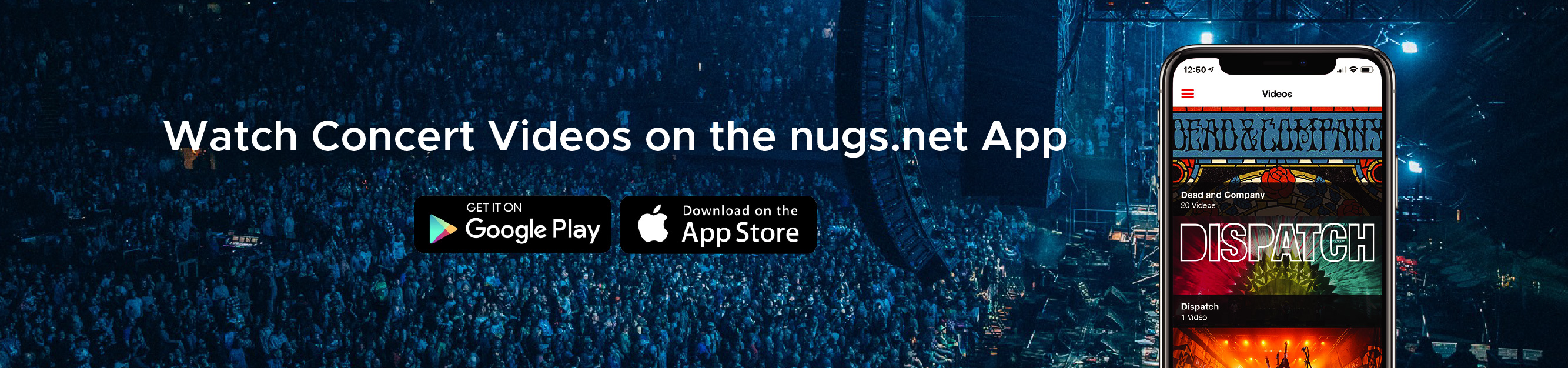 Watch Videos in the nugs.net App